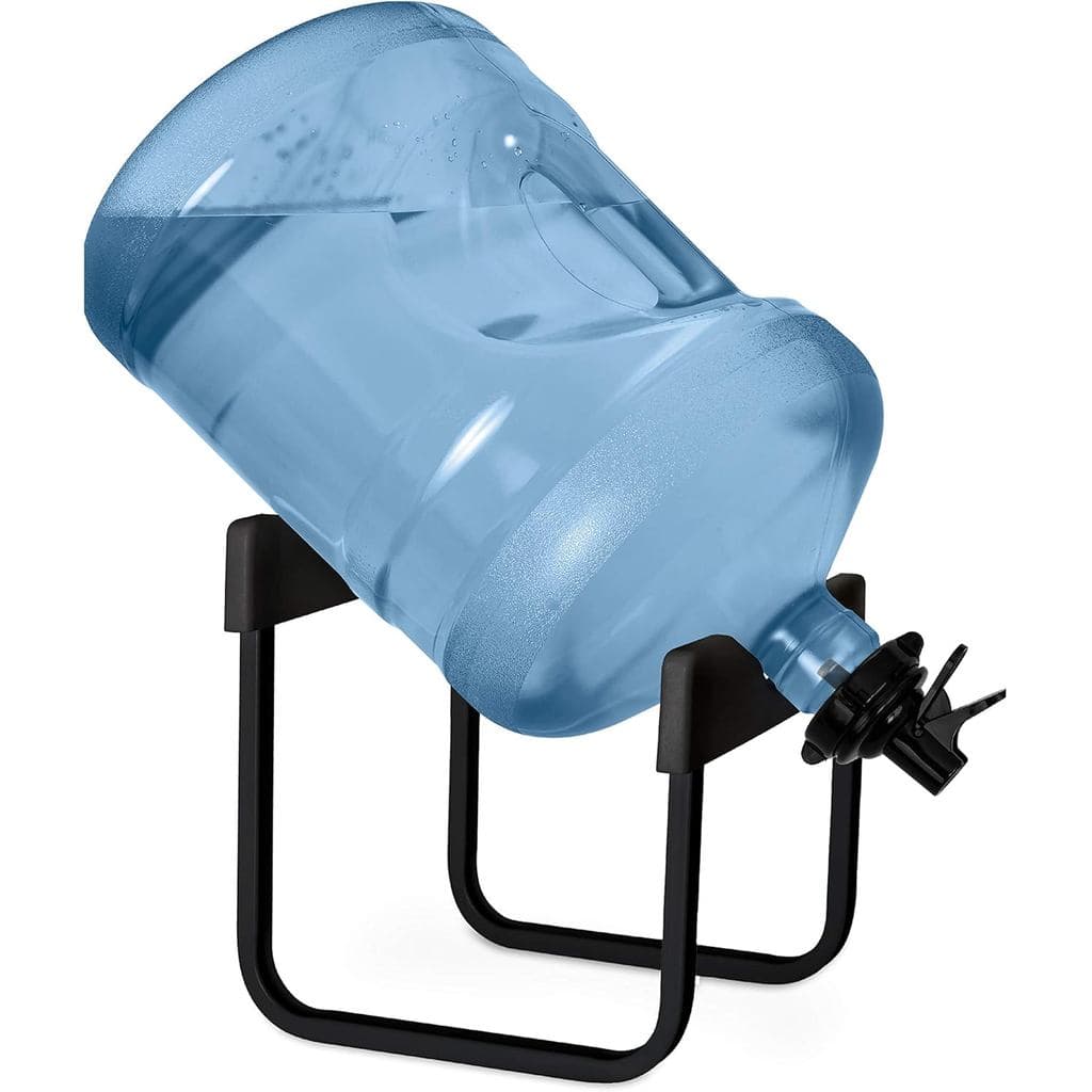 Suporte para Garrafão de Água Brio em Aço Inoxidável de 3-5 Galões e 2 Válvulas Dispensadoras, Suporte Antiderrapante Re