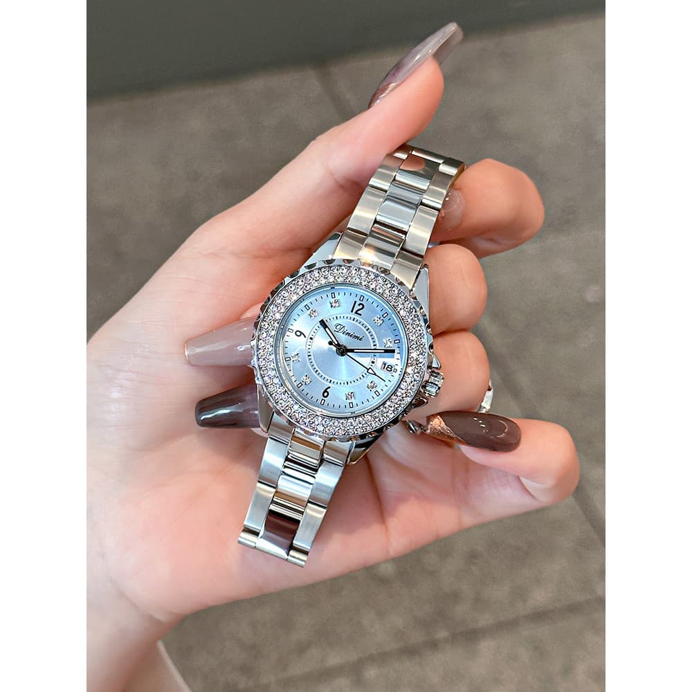 Relógio feminino 520 dia dos namorados presente de aniversário luz luxo nicho genuíno mecânico feminino estudante relógi