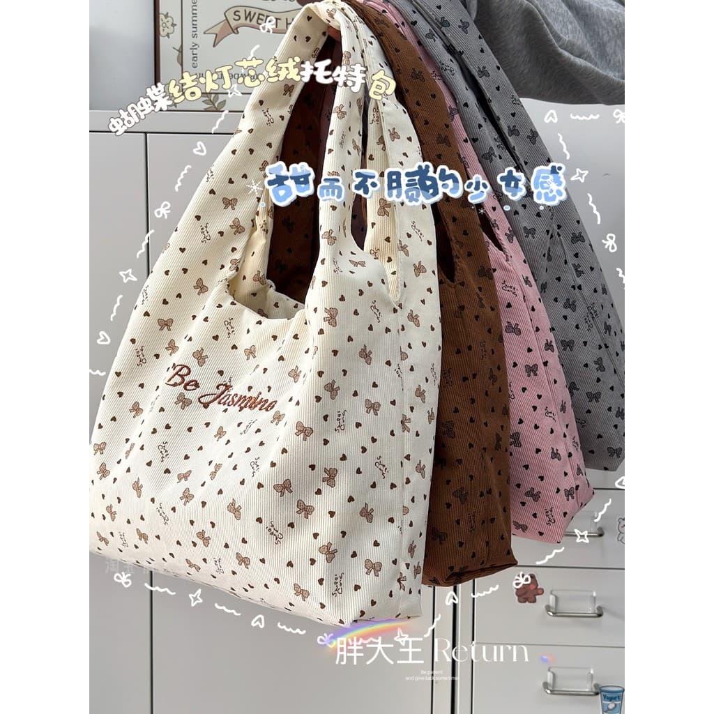 Estilo coreano ins arco veludo bolsa de ombro feminino estudantes universitários classe Commuter Casual All-Match portát