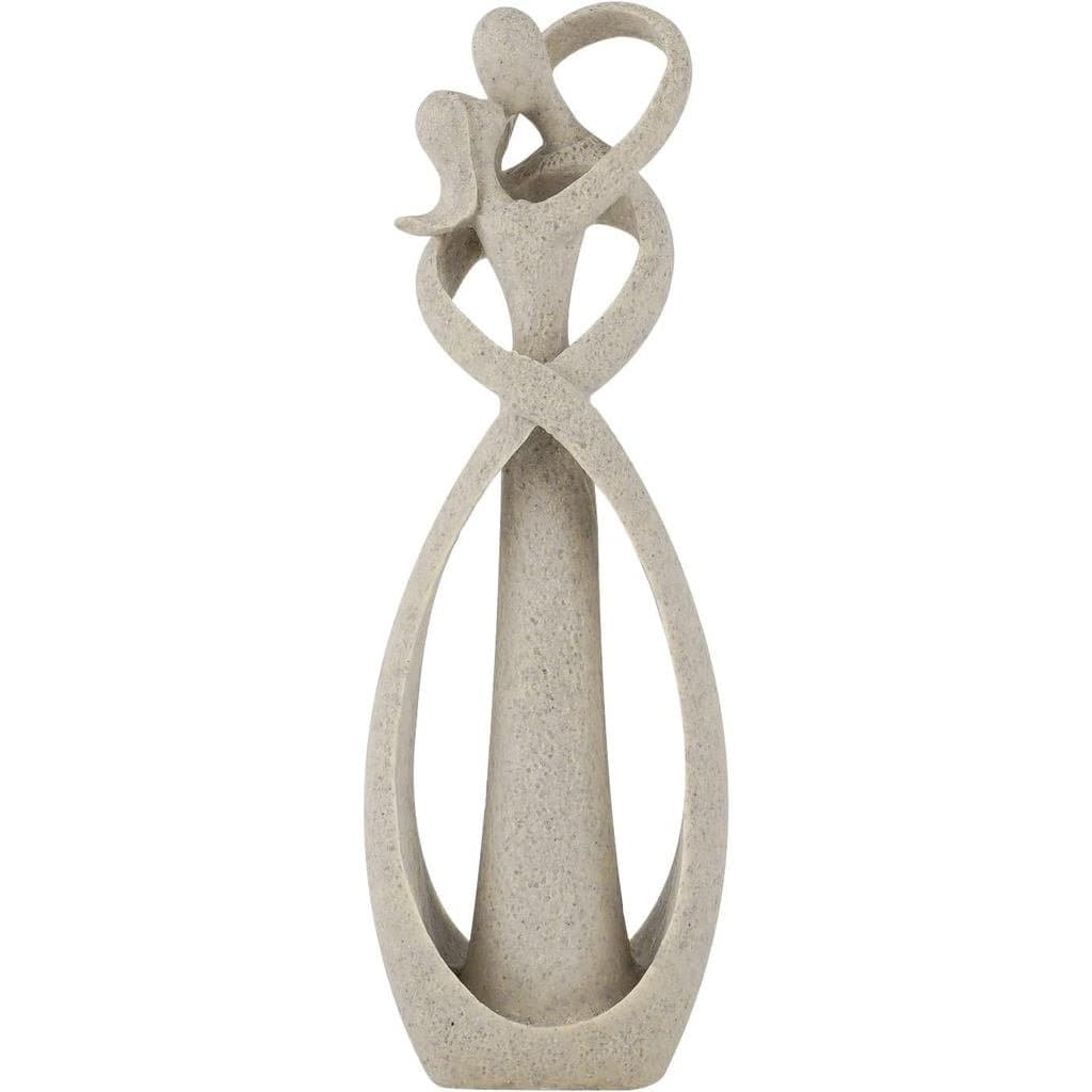 Estátua de Amantes se Beijando Trycooling, Escultura Abstrata em Resina para Decoração de Casa, Escritório Moderno, Prat
