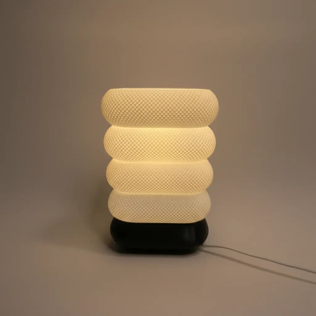 Luminária / Abajur Modelo Padora Com Lampada Led
