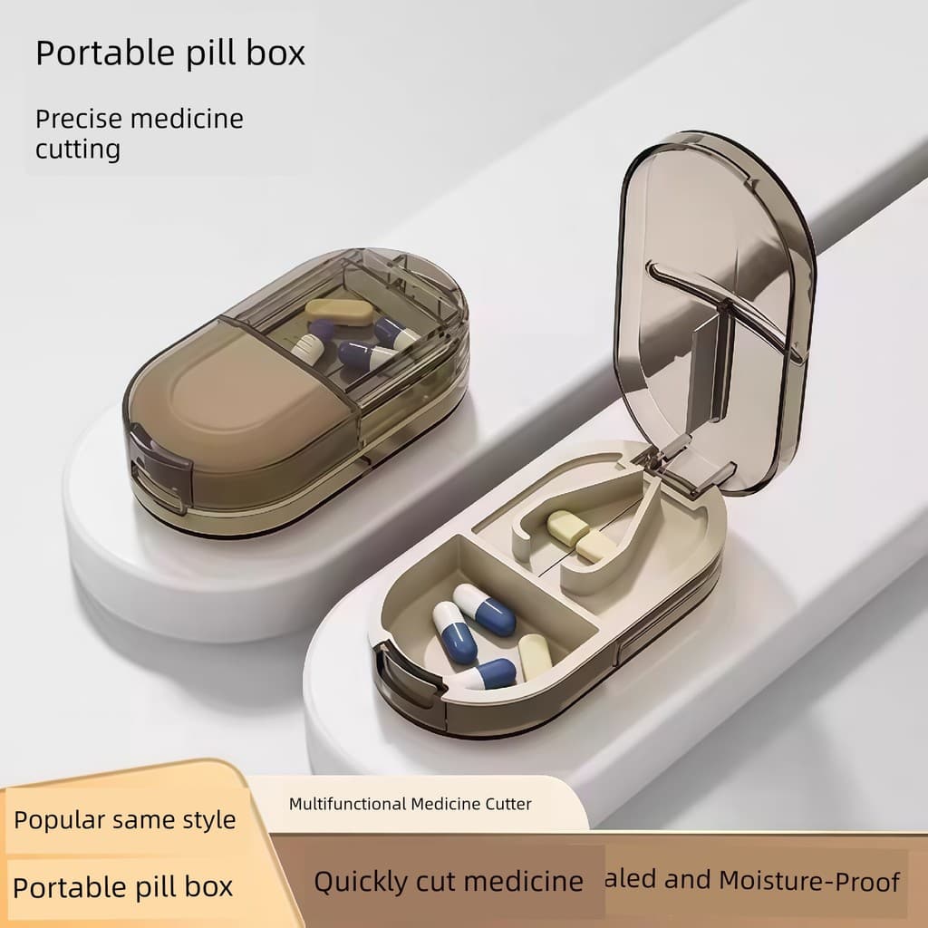 Cortador de medicamentos dispensador de medicamentos um a dois comprimidos dividindo ferramenta útil corte de medicament