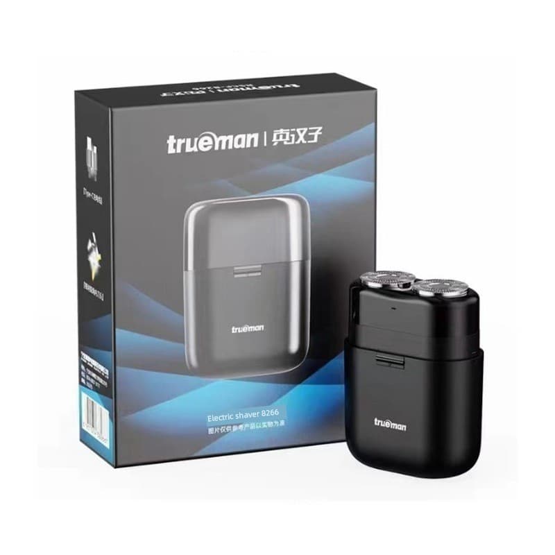 barbeador eletrico masculino Zhenmanzi 8266 Barbeador Elétrico USB Carregamento de Carro Lâmina Dupla Lavável Portátil B