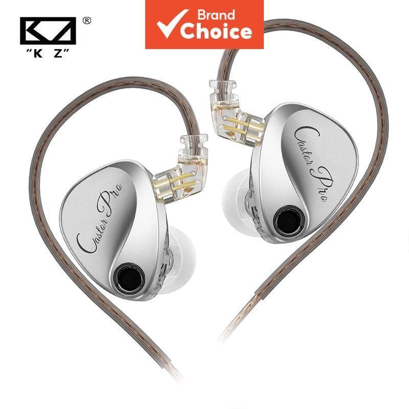 KZ Castor Pro Fones De Ouvido 2DD Intra-Auriculares HiFi Ajustáveis De Alta Qualidade Um Novo Banco Hfi Sound Earbuds De