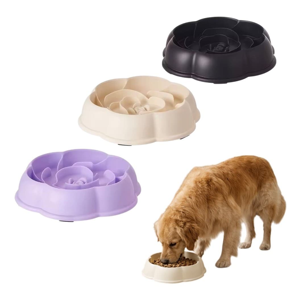 Comedouro Lento Pet Anti Engasgo Labirinto Cachorro Gato