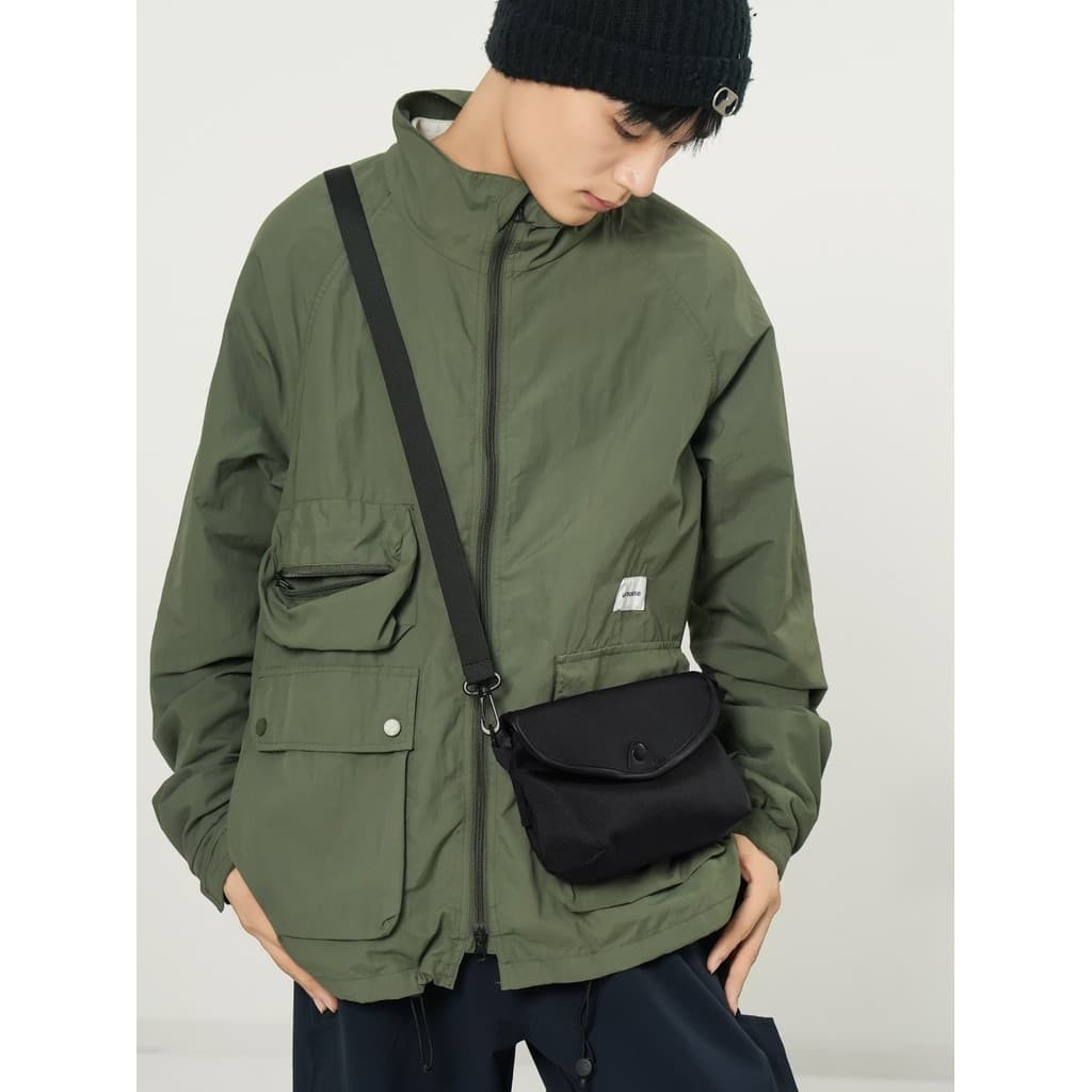 Bolsa de ombro pequena para celular, estilo masculino, roupa de rua, simples, leve, Casual, esportiva, pequena bolsa men