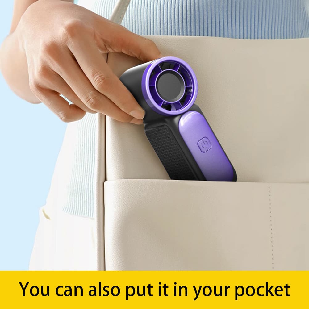 Mini Ventilador Portátil Recarregável por USB com Design Ergonômico, Silencioso e Prático – Perfeito Para Todos, Viagens