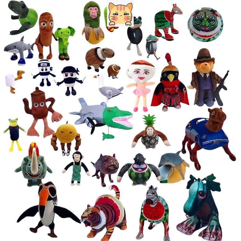 BCT Tung Sahur Toy Tungtung Pelúcia Italian Brainrot Animals, Boneco de Pelúcia, Almofada Macia para Decoração SE6X