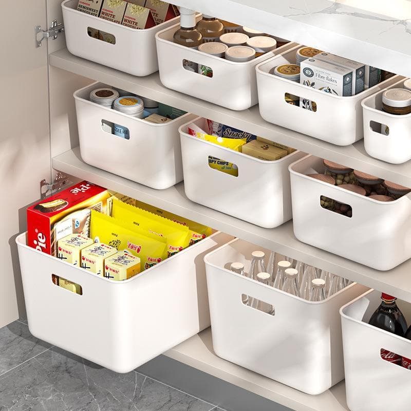 Caixa de armazenamento de mesa lanches cosméticos diversos cesta de armazenamento de cozinha do agregado familiar caixa