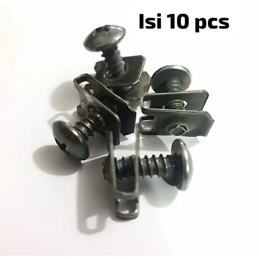 Parafusos E Clipes Do Corpo De Ferro Yamaha Nmax Aerox Mio Xmax , Conteúdo 10 PCS