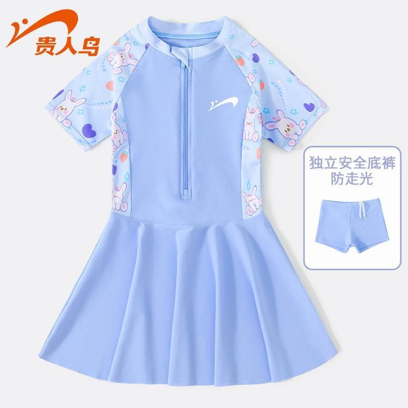 Crianças crianças maiô meninas verão princesa bebê dividir maiô profissional de uma peça médio grande crianças meninas 2