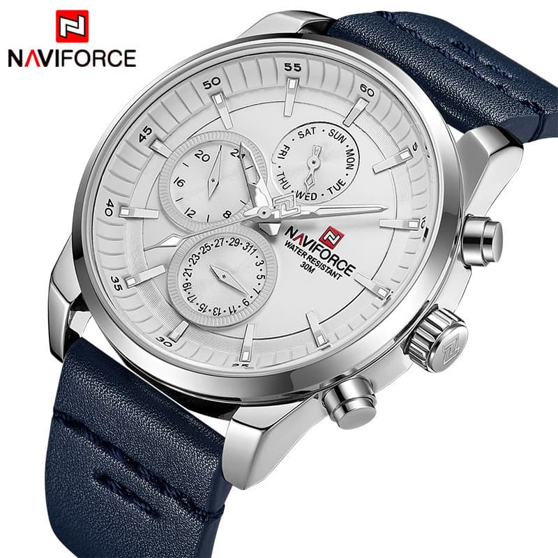 NAVIFORCE 9148 Novo Estilo Relógio Esportivo Masculino Estudantes do Ensino Médio Moda Cinto Quartzo Estrangeiro T