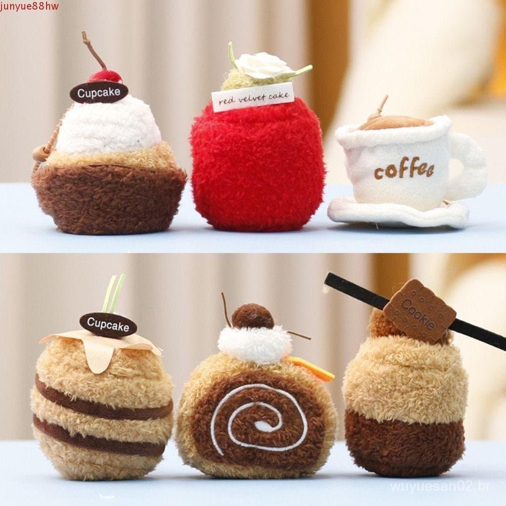 Boneca De Queijo Sanduíche JUNYUE , Pingente De Sobremesa De Bolo De Recheada De Cupcake De Biscoito Bolsa