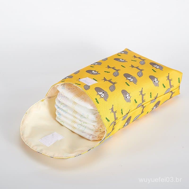 Sacos De Fraldas Multifuncional Saco De Bebê Reutilizável Impermeável Pano Seco Molhado