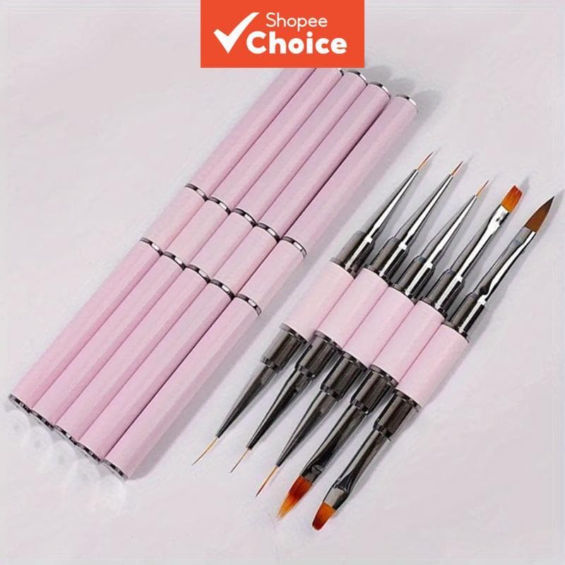 Pincel de Arte para Unhas - Conjunto Profissional de Pincéis Liner Fino para Decoração de Manicure, Pintura Francesa,