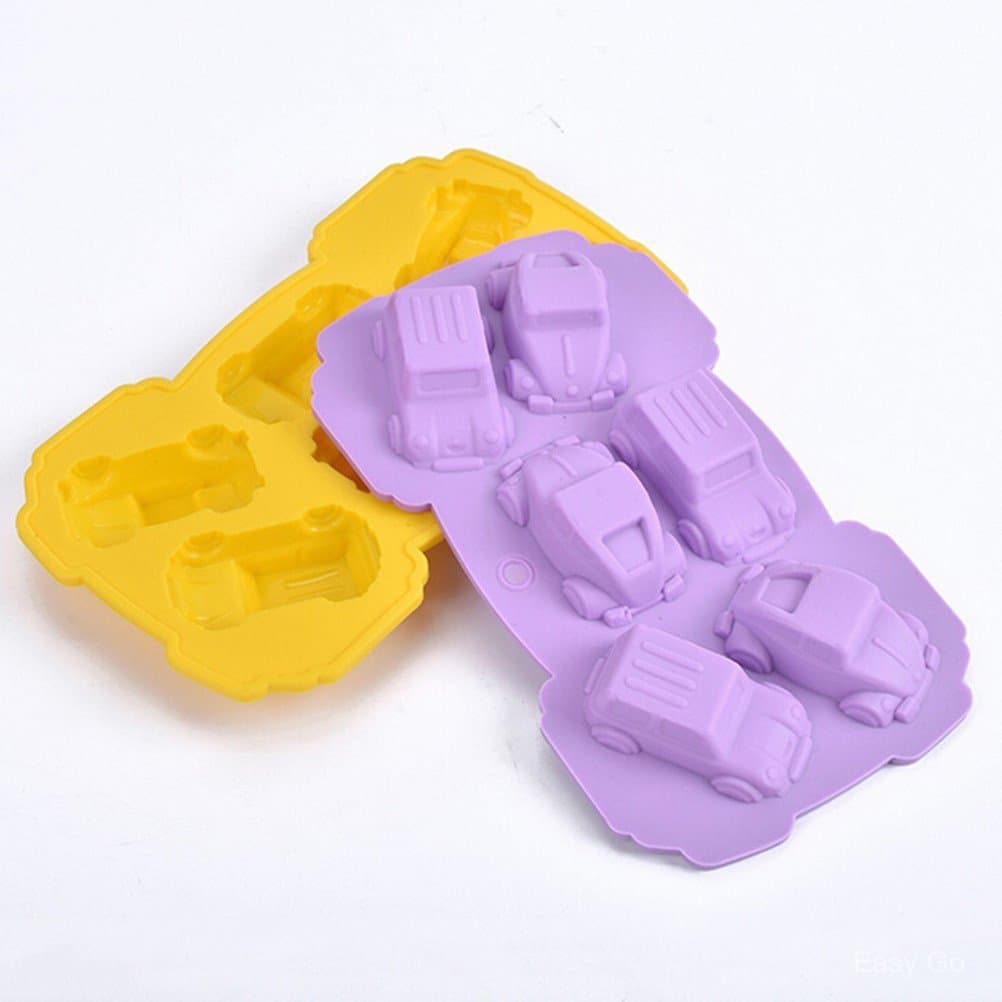 Molde De Silicone Para Bolo Carro Sabonete Chocolate Decorativo