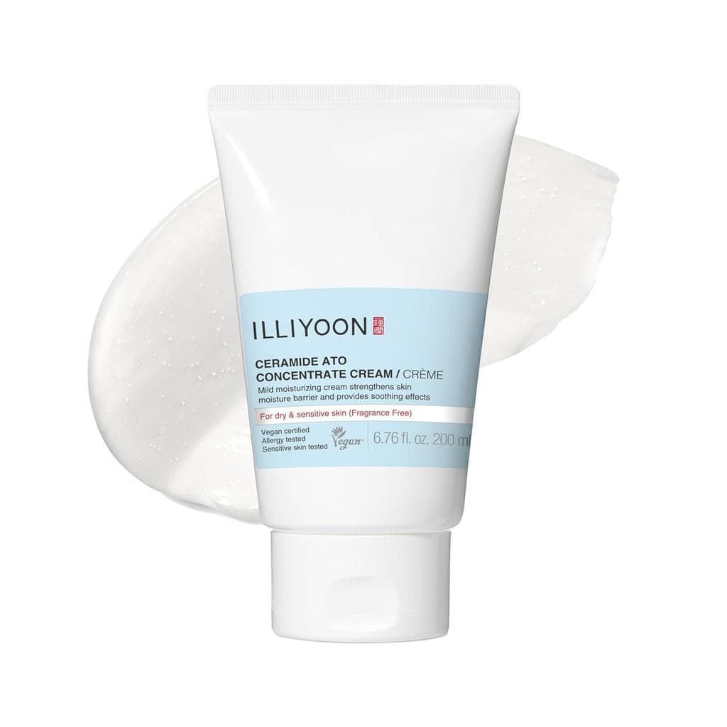 Creme Concentrado de Ceramida Illiyoon Ato |   Hidratante para Pele Seca e Sensível, Hidratação Duradoura de 100 Horas,