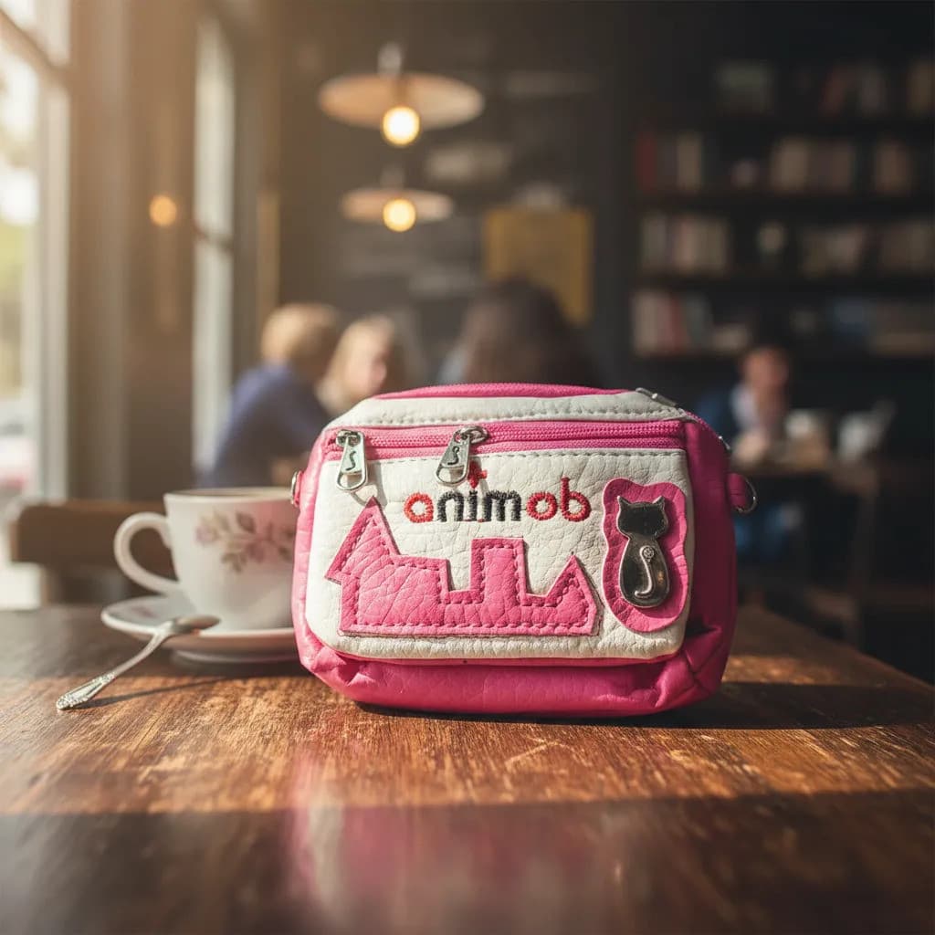 Mini Bolsinha Feminina Porta Moedas Courino Com Alça Animob