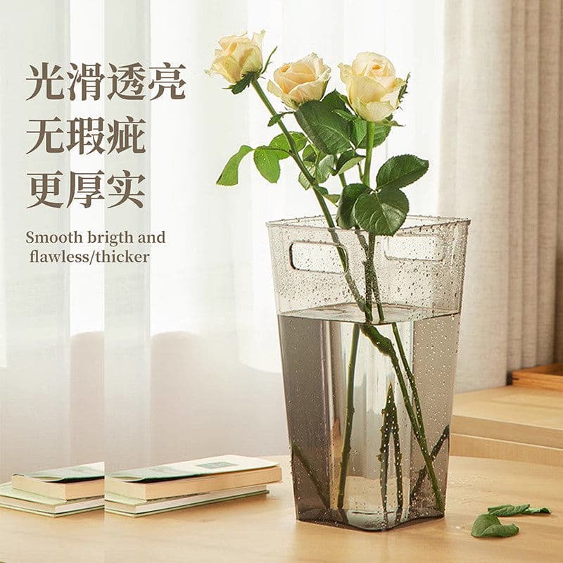 Balde de despertar transparente acrílico loja de flores vaso dedicado balde de flores de água profunda flor doméstica gr