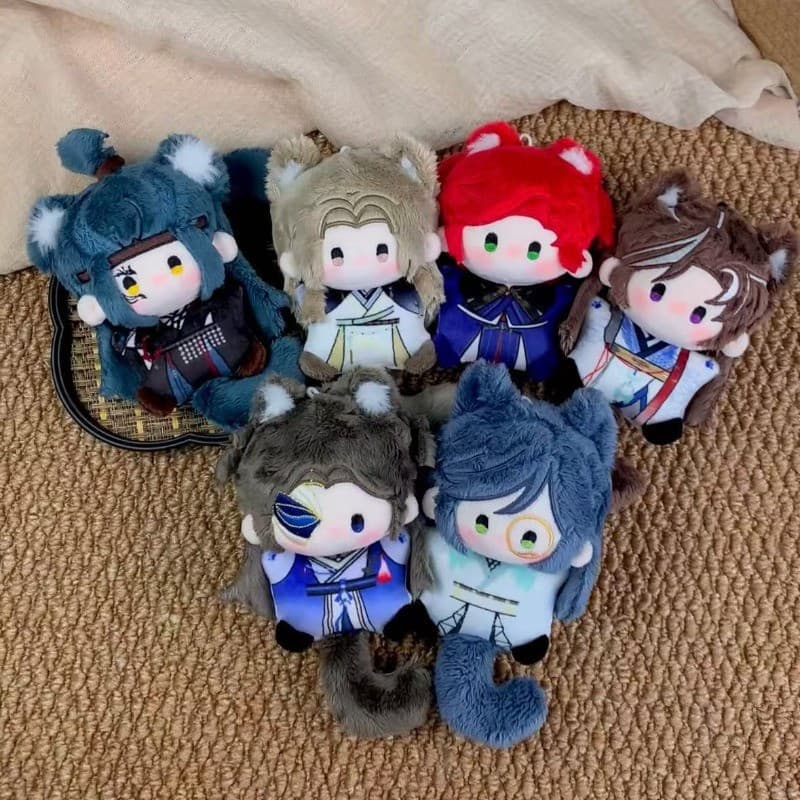 Tudo Para O Amor Boneca De Pelúcia 10cm Brinquedo Liu Bian Fu Rong Yuan Ji Bonito Algodão Macio Com Cauda Fãs Presente D