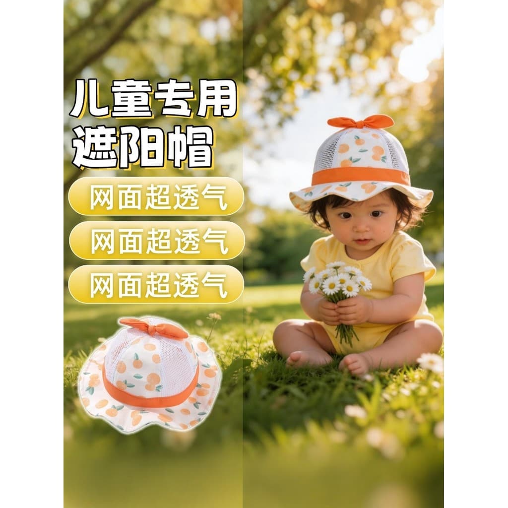 Primavera novo estilo estilo fino bebê crianças malha chapéu do bebê dos desenhos animados bacia chapéu bonito protetor