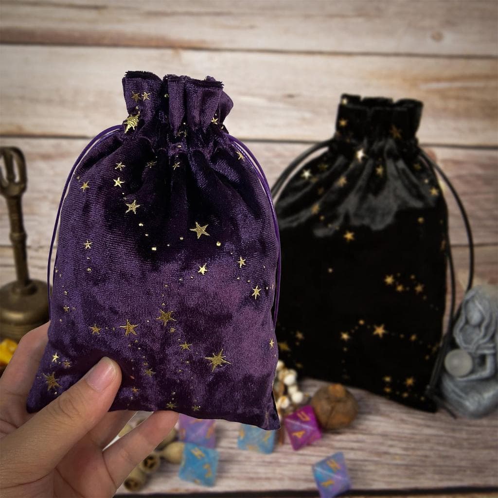 Bolsa De Tarô De Veludo , Joias Com Cordão Armazenamento Multiuso Para Cartas , Runas E mueadegbr