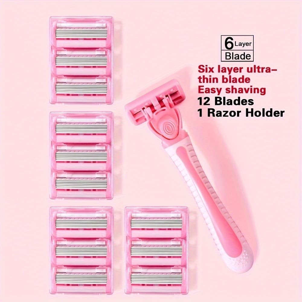 Barbeador Universal Masculino E Feminino , Lâmina De 6 Camadas , Nas Axilas , Conjunto Perfeito , Wa