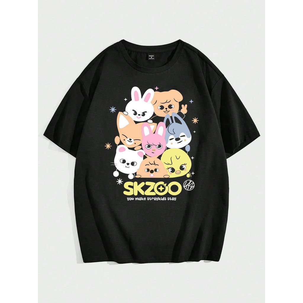 Camiseta 100%Algodão Unissex Stray Kids Vintage Tee Lançamento Alta Qualidade Tamanhos  Envio Rapido Top