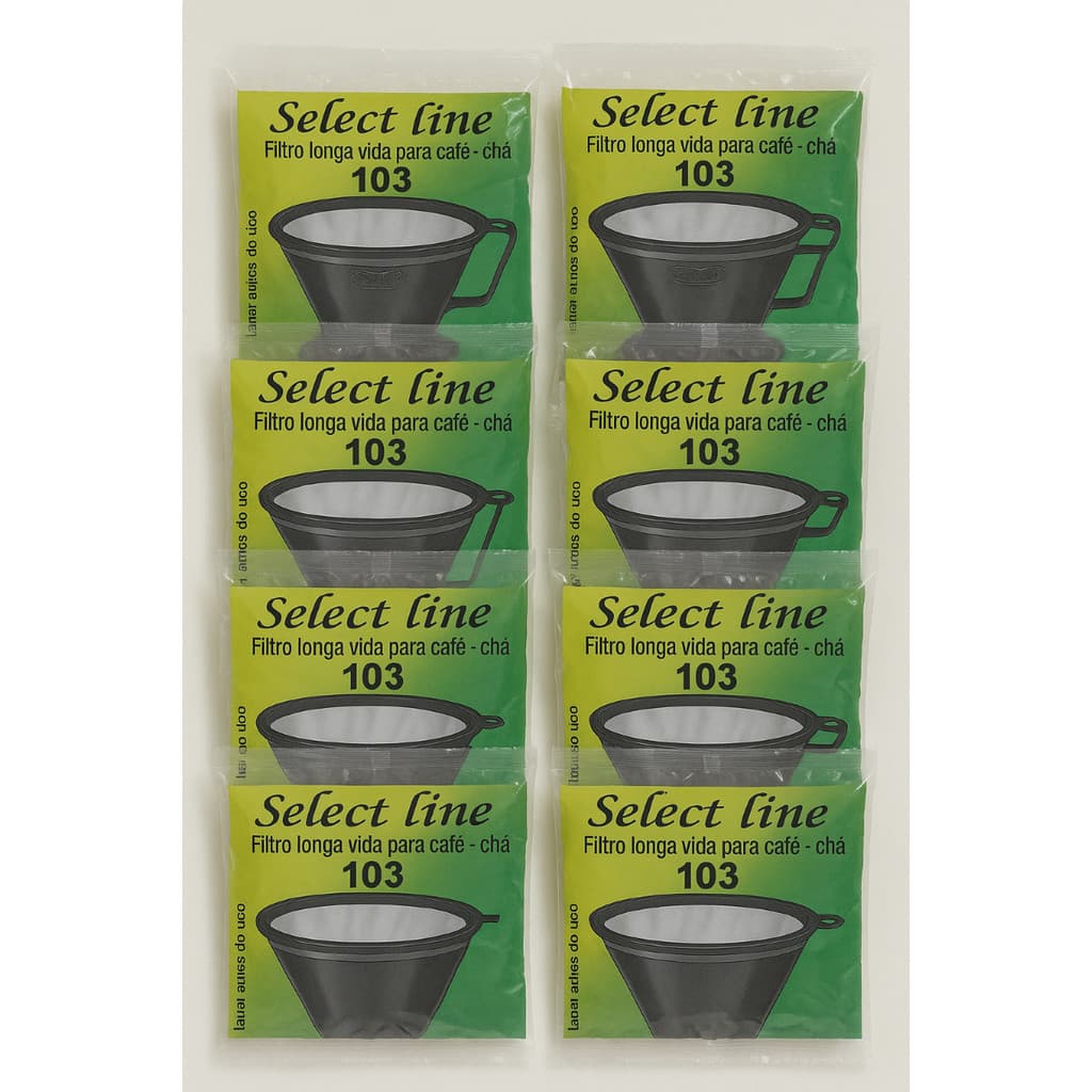 5 Coador Filtro Café Permanente 103 Reutilizável Poliéster