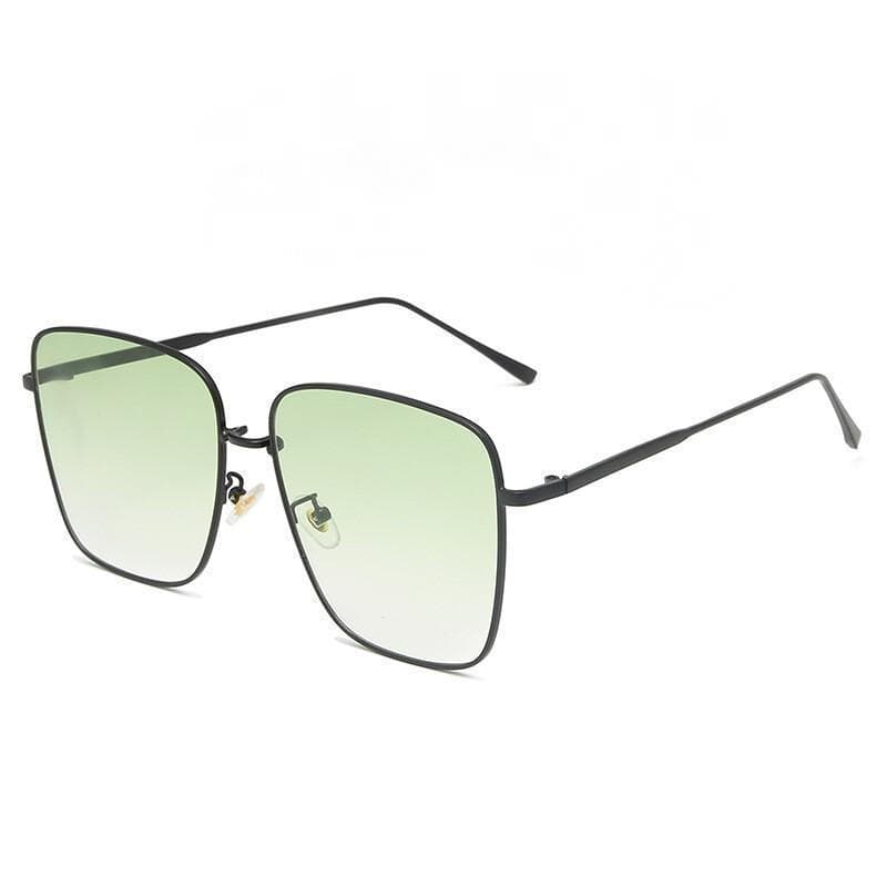 Novos Óculos de Sol da Moda para Mulheres e Homens, Armação Grande de Metal Quadrada, Óculos de Sol Femininos e Masculin