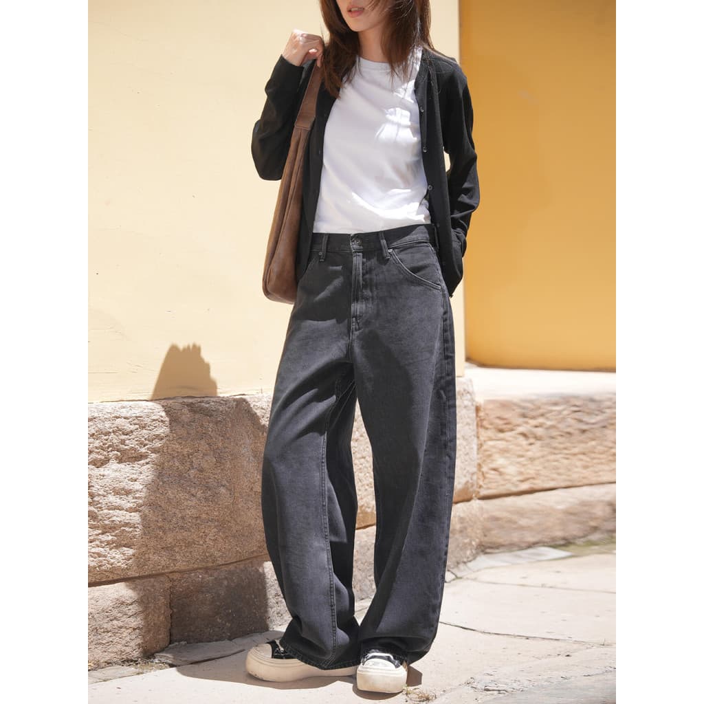 Site Oficial 299!Roupas femininas roupas masculinas macio solto perfil Jeans Machete foice calças 25 outono inverno47900