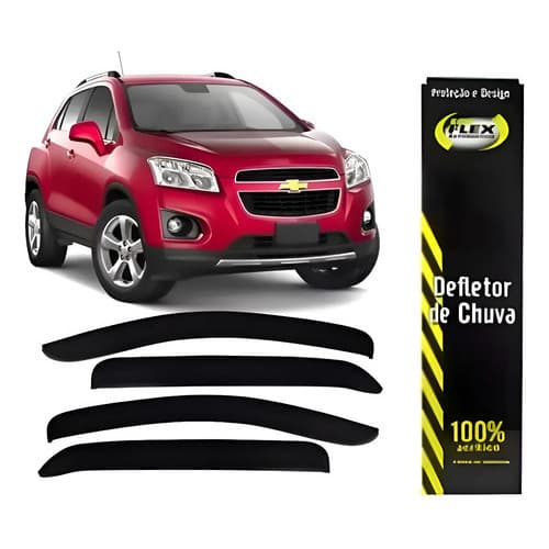 Calha De Chuva Acrilica Fumê Tracker 2013 A 2019 4 Portas