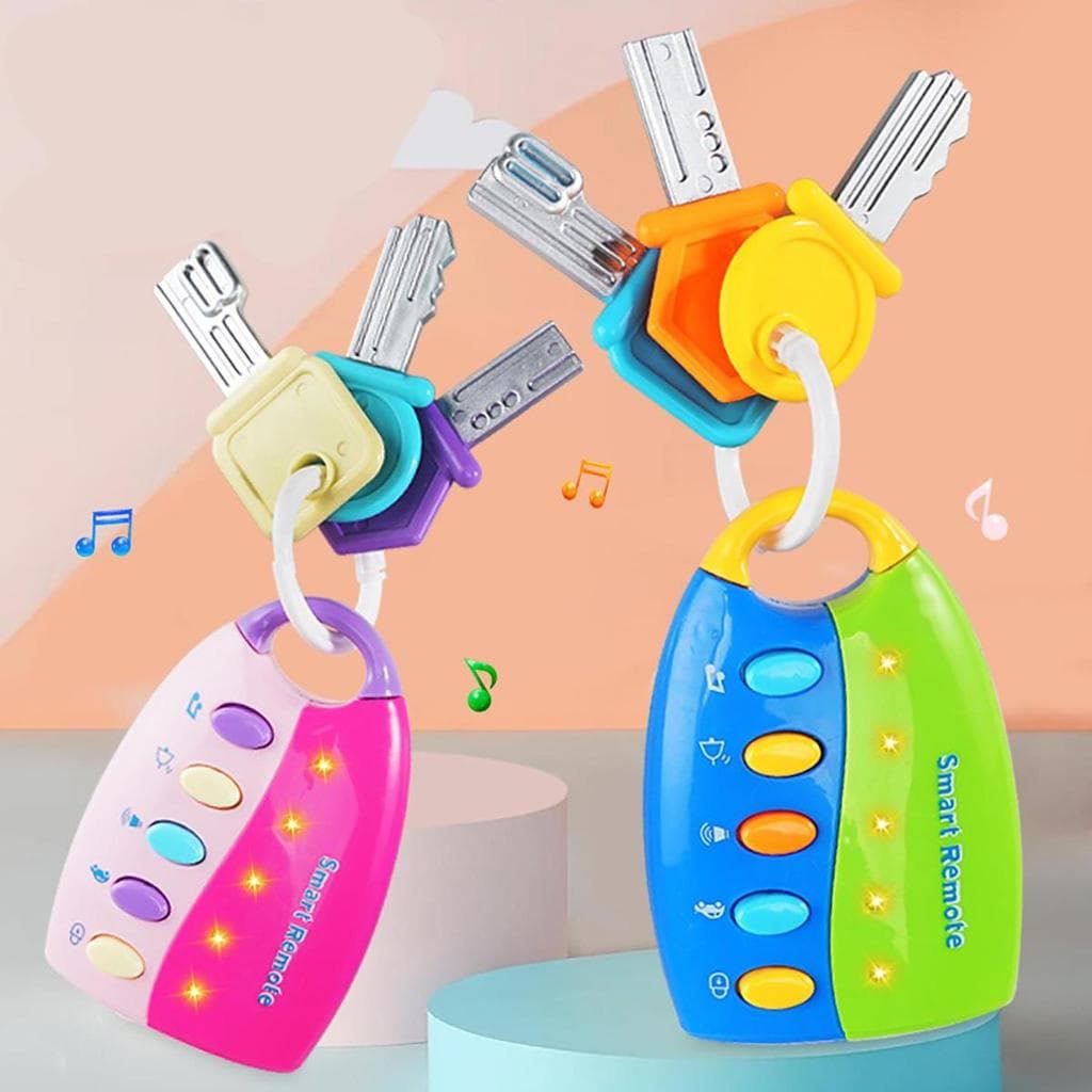 Brinquedo Musical em Forma de Chave de Carro, com Luzes e Música, Brinquedo Educativo Criativo para Presentes de Anivers
