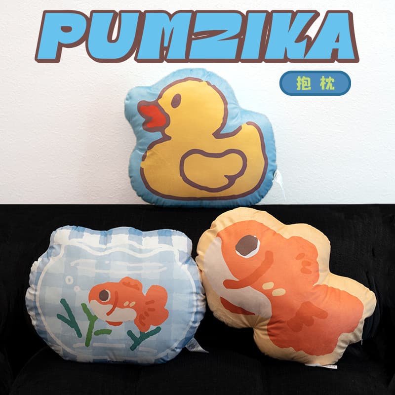 Pumzika Original Goldfish Travesseiro Pequeno Pato Amarelo Almofada Almofada Travesseiro Criativo Presente de Feriado de