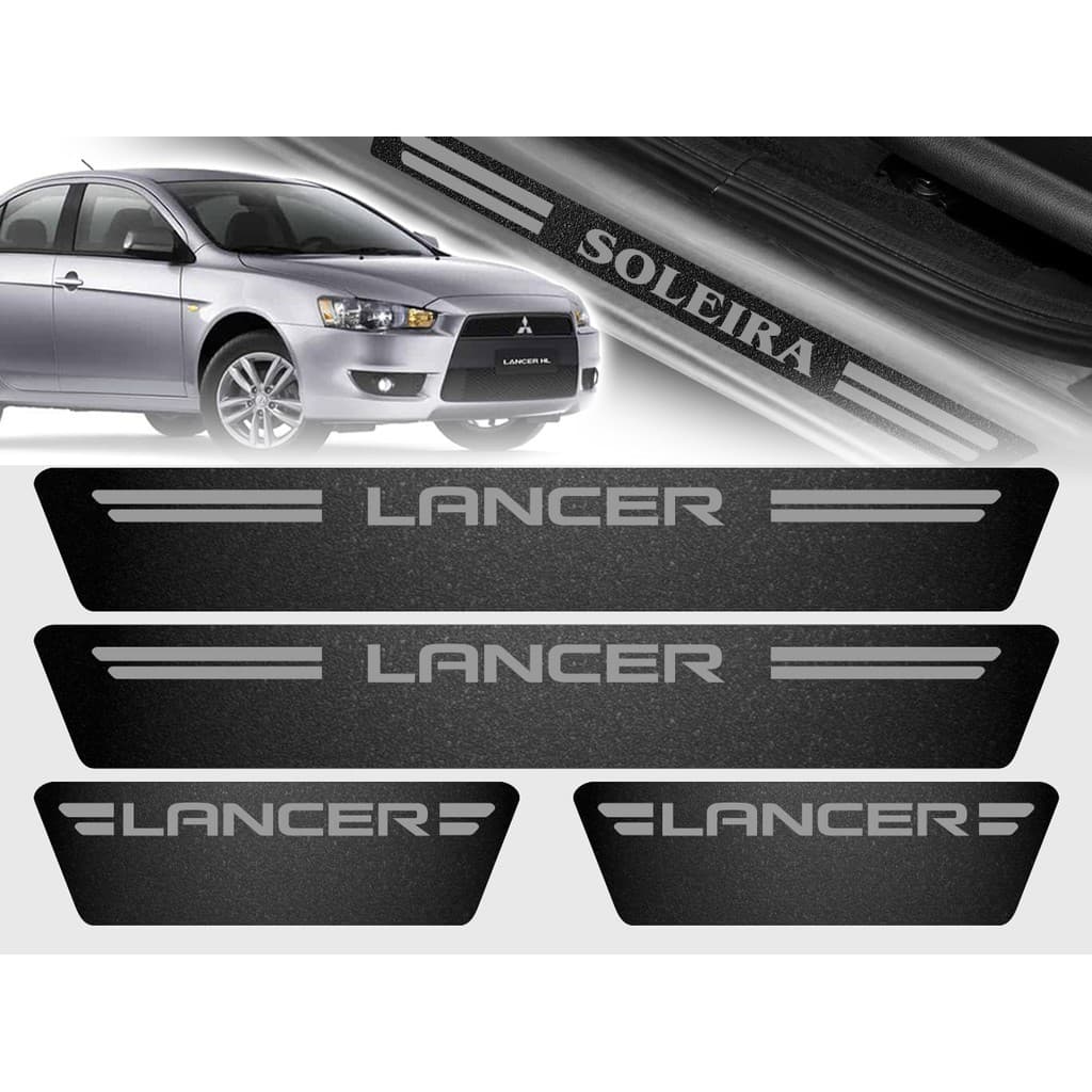 Soleira De Porta Mitsubishi Lancer Universal Várias Cores Universal Carro personalizado