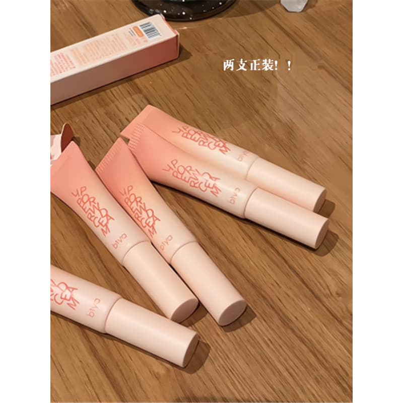 Biya Lip Mud Velvet Matte Lip Cream Lip Glaze de longa duração e não desbotado Lip Cheek Dual-Use Light Face
