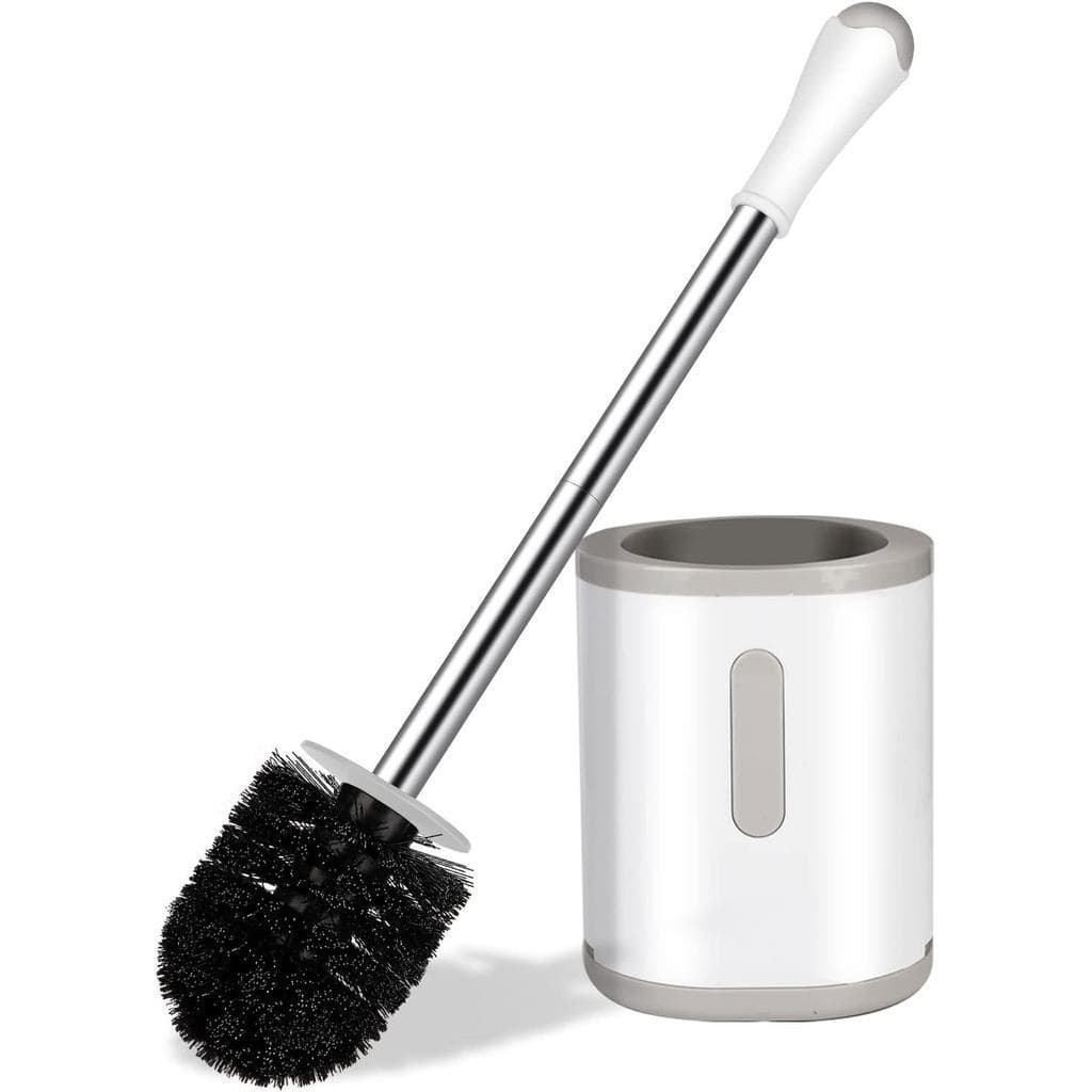Escova e Suporte para Vaso Sanitário AONEZCompact, Cabo de Aço Inoxidável, Economia de Espaço para Armazenamento, Limpez