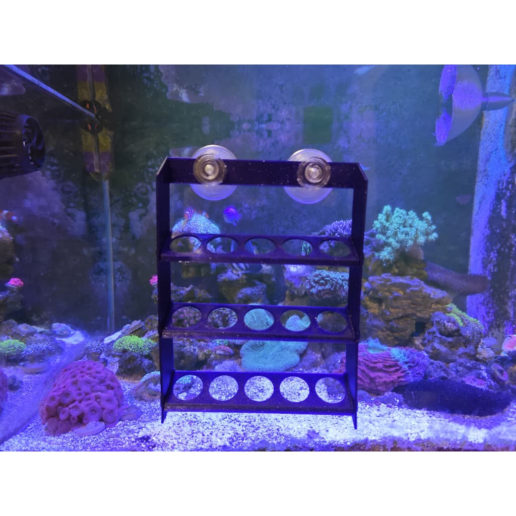 Frag Rack Suporte para Corais 3 Andares - 15 Bases com Ventosas