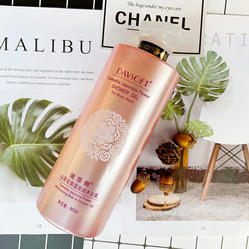 Dificuu Gel de Banho Camélia Hidratante Hidratante Vitalidade Limpeza Hidratante Rejuvenescimento da Pele Limpeza Profun