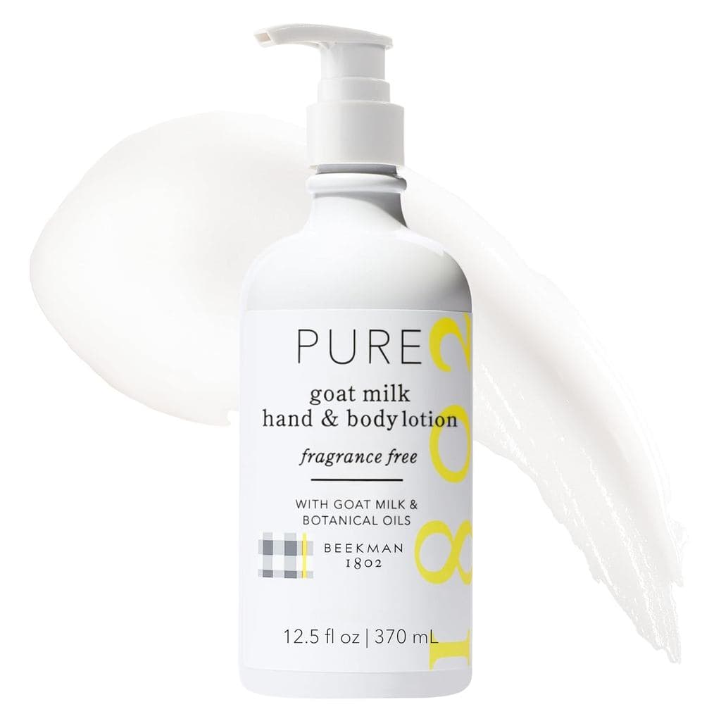 Beekman 1802 Goat Milk Lotion – Loção corporal e creme para as mãos, adequado para pele seca, fórmula leve e não oleosa,