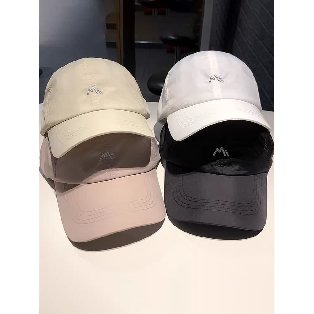 Novo estilo versão coreana Hill bordado chapéu de beisebol de secagem rápida masculino feminino casais protetor solar bo