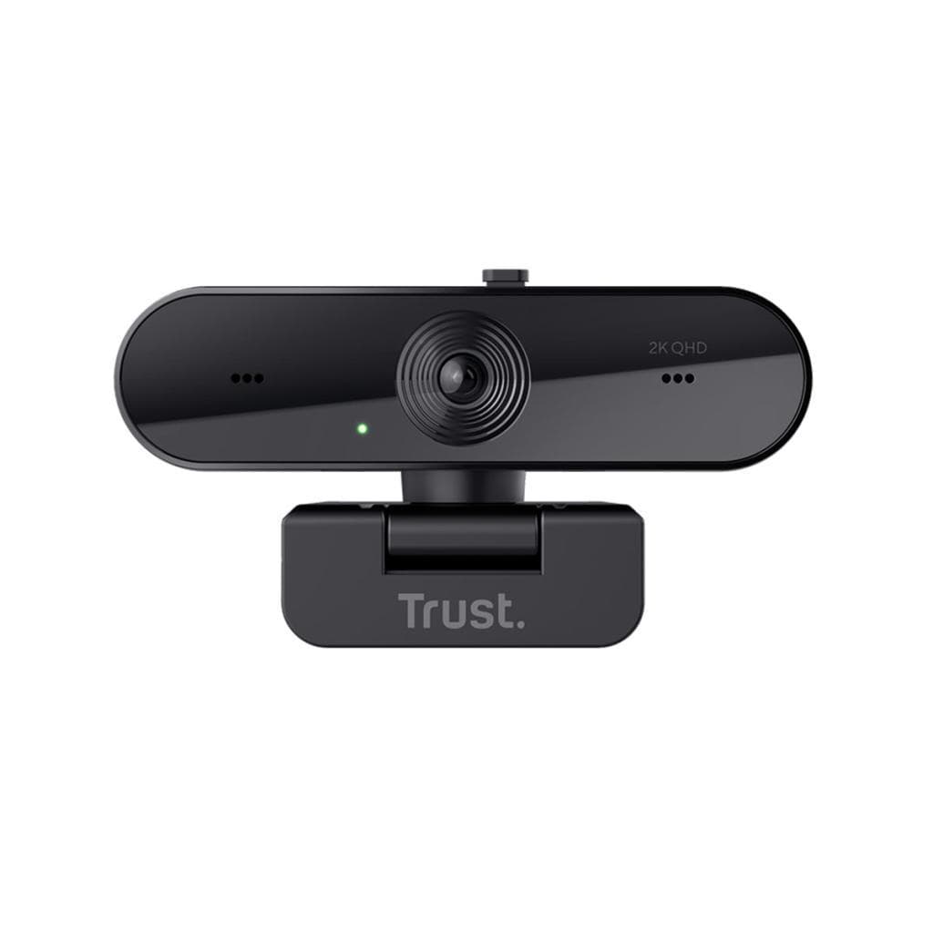 WEB CAM USB QUAD HD 1440P TAXON COM MICROFONE TRUST PRETO 24732-02