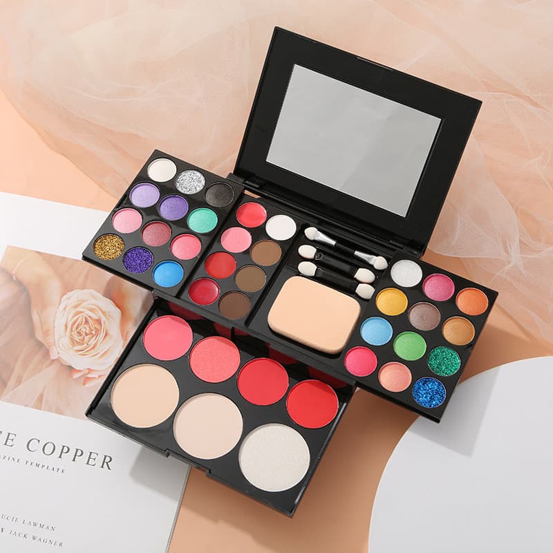 Conjunto de sombra cosmética iniciante ferramenta de beleza conjunto completo combinação caixa de maquiagem genuína plac