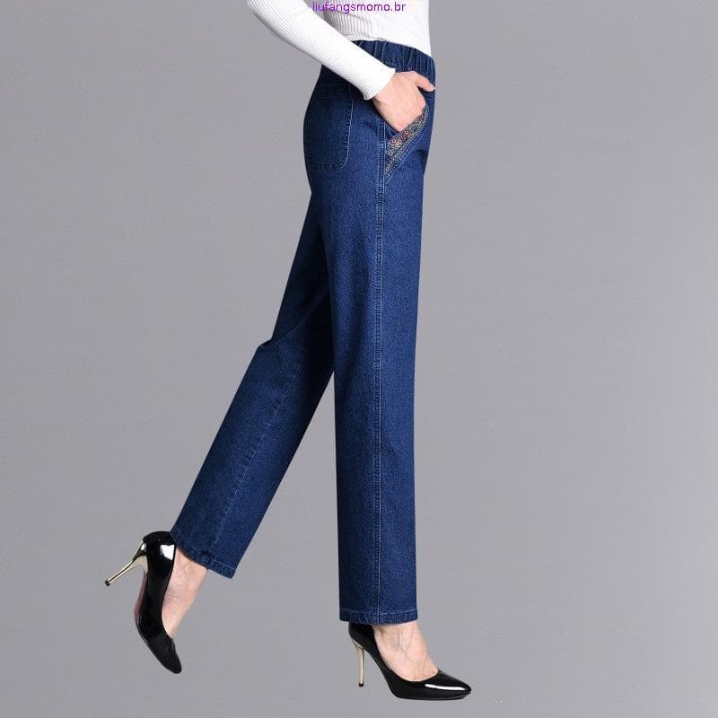 jeans feminina wide leg jeans feminina calça jeans Calças femininas transfronteiriças Nova primaver