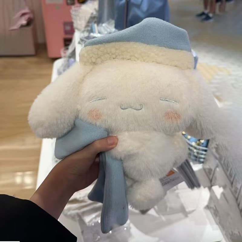 Doce Sonho Cinnamoroll Brinquedo De Pelúcia Com Boné De Sono Bonito Grande Orelhudo Filhote De Cachorro Animal Para Cria