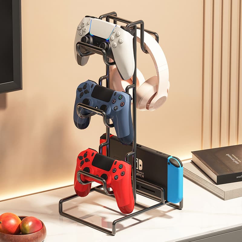 Gamepad suporte cabide fone de ouvido sem fio armazenamento de mesa telefone móvel dormitório criativo bens prateleira f