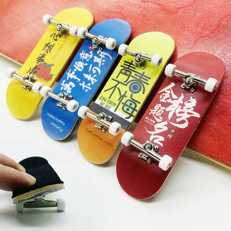 30mm Profissional maple Madeira Dedo Placa Deslizante Rolamento Roda Liga Suporte Brinquedo Criativo