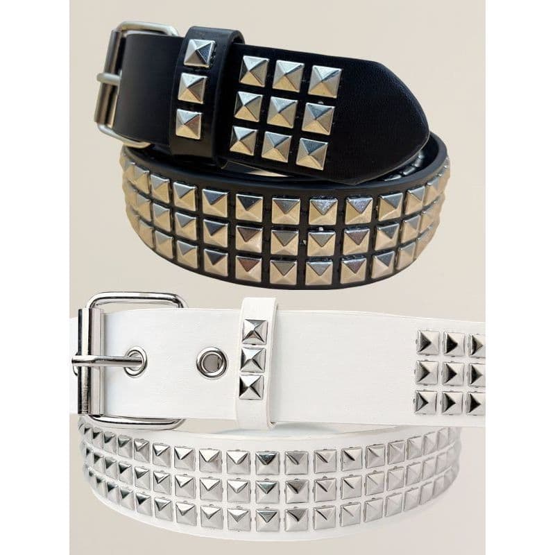 Quadrado grânulo rebites cinto de Metal pirâmide Unisex cinto versão coreana na moda estilo Punk cinto de ferragem v
