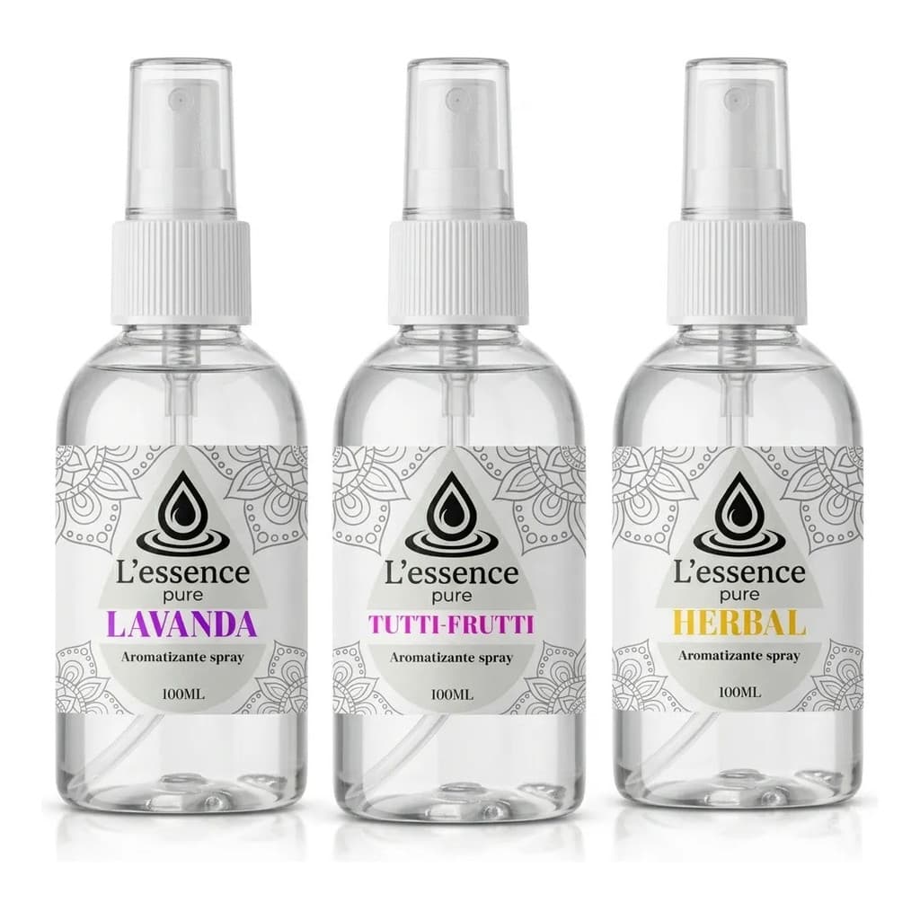 Kit 3 Perfumes Para Embalagens Tutti Frutti E Lavanda Herbal