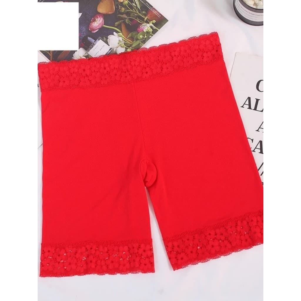 2024 novo estilo sem costura calças de segurança feminino Anti-reflexo cintura alta Boxer dois-em-um Shorts de fundo pri